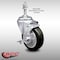 Service Caster 4 Inch SS Black Polyurethane Swivel 3/8 Inch Threaded Stem Caster with Brake SCC SCC-SSTS20S414-PPUB-BLK-TLB-381615 - alternate 4
